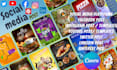 design attractive social media post, in canva