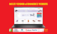 create a ecommerce multi vendor marketplace website
