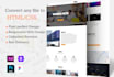 convert figma to html, xd to html, landing page