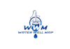 design reputed and competent water well map logo