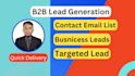 do b2b lead generation and email finding
