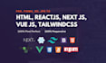 convert PSD, xd, figma, to HTML, react js, next js, tailwind css
