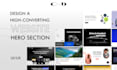 design a high converting website hero section in figma