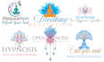 design meditation hypnosis breathwork wellness logo
