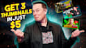 make youtube thumbnail design for higher CTR