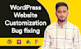 customize wordpress website or fix issues