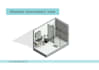 model a realistic 3d axonometric view for a room