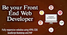 develop responsive website using HTML CSS bootstrap js and php