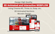 design high quality 3d spline animation webflow website