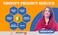 shopify product listing and shopify data entry
