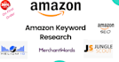 find amazon keywords and search term via helium10, jungle scout and merchantword