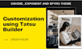 customize oshine and exponent themes and build new pages using tatsu builder