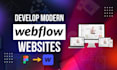 expert webflow developer landing page design redesign website figma to webflow