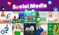 design 5 stunning social media posts, social media graphics