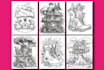 design grayscale coloring book page for amazon kdp, etsy