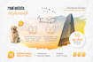 design modern and beautiful postcard