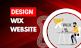 design wix website, redesign wix website or wix business website