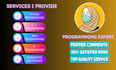 do python java, c, cpp programming tasks and projects