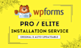 activate wpforms pro elite or gravity and fluent forms