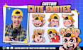 create express custom kick emotes, sub badges for kick, twitch, youtube