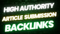 do high authority article submission contextual back links