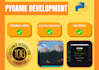 code a complete 2d game in python