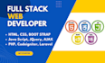 be full stack web developer in PHP laravel, HTML, CSS, js