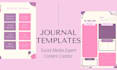 design journal or planner templates for your business