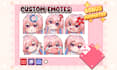 create custom cute chibi emotes for twitch, youtube, and discord