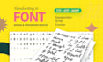 turn your handwriting into font