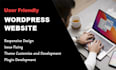 create wordpress website development, duplicate, clone website redesign