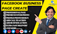 do facebook business page creation, fan page creation, banner and cover design