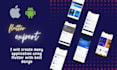 create android and ios application using flutter
