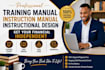 create instructional training manual, training course, user guide, workbook, PPT