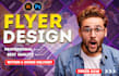 design modern construction flyer and postcard withn 3h