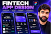 design fintech wallet and banking app UI UX in figma