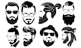 create a professional face silhouette logo
