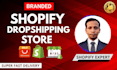 create shopify dropshipping store, shopify dropshipping website