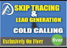 provide skip tracing and leads generation service