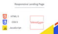 develop a landing page using HTML, CSS and javascript
