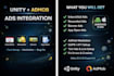 integrate admob, unity ads and in app purchases