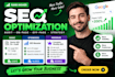 do complete monthly SEO service for google top  ranking