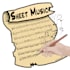 transcribe music into sheet music for registration