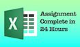 complete your ms excel assignment within 24hours