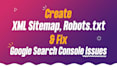 create dynamic XML sitemap, robots txt and fix google search console errors