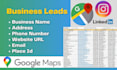 scrap google maps with data scraper for busines leads and business list