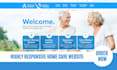 build home care website landing page home care website