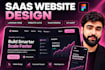 design saas landing page and startup website UI UX in figma