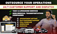 provide 247 business customer support and taxi dispatching