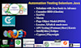 do web automation with selenium java, cypress, cucumber bdd